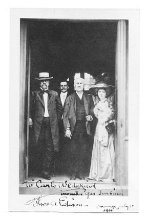 Item #19179 Inscribed and signed photograph. Thomas Alva Edison