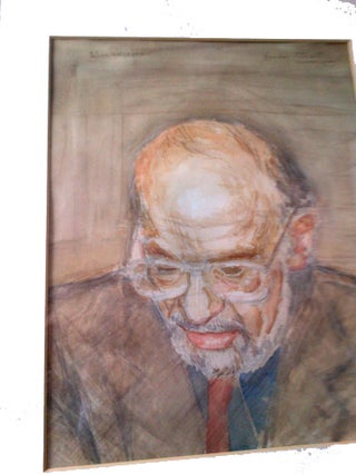 Item #19669 Portrait of Allen Ginsberg by Gordon Stuart. Allen Ginsberg, Gordon Stuart