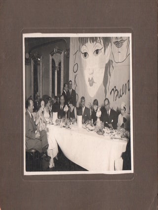 Los Artistas Argentinos a Foujita. Homenaje de cordialidad y admiración. The handsome relief-printed menu for this testimonial dinner, signed by Foujita