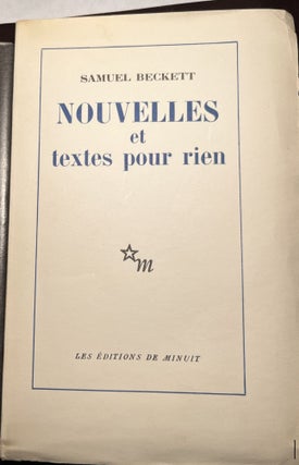 Item #29154 Nouvelles et Textes pour rien. Samuel Beckett