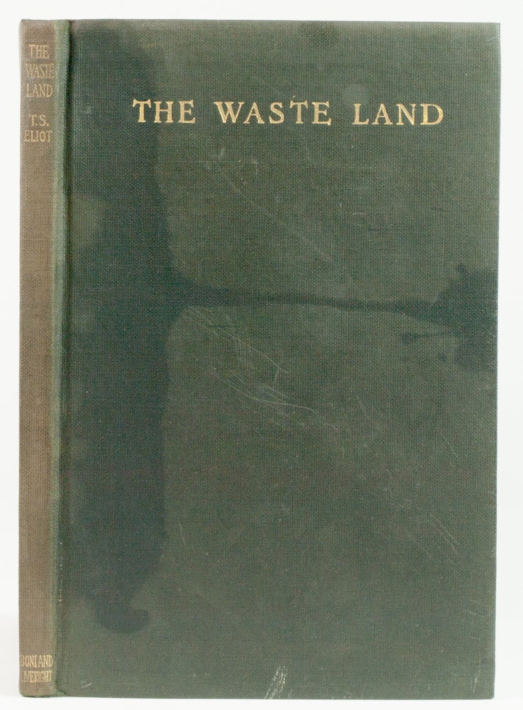 Item #30418 The Waste Land. T. S. Eliot.