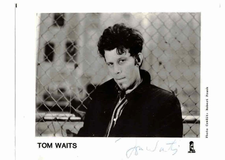 Item #32024 Collection including a signed Robert Frank photo; two original sculptures, hand-written letters. . . Tom Waits.