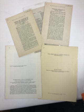 A collection of offprints of historic experimental papers in 20th century biological sciences:. authors.