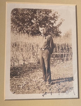 Photograph, inscribed by Hart Crane to his mother. Hart Crane.